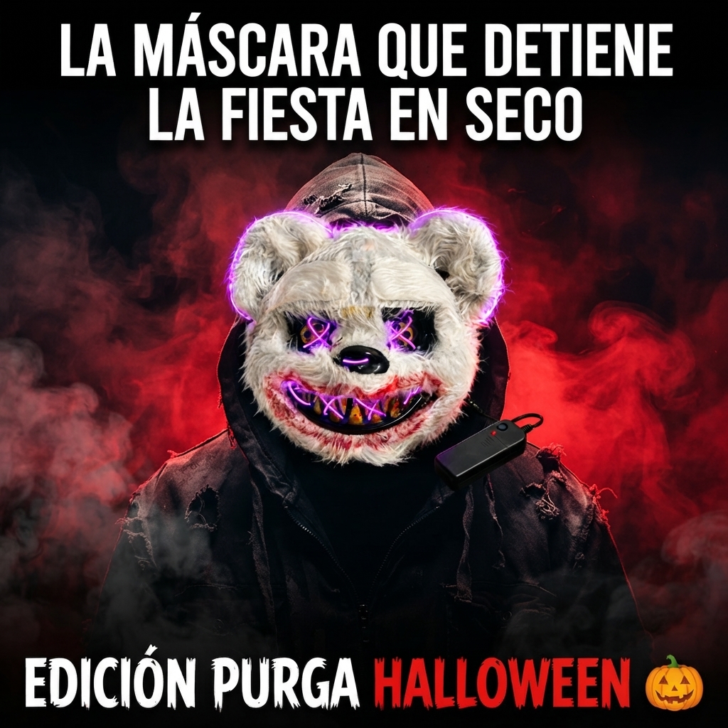 Máscara Oso Blanco Purga 👻 Halloween