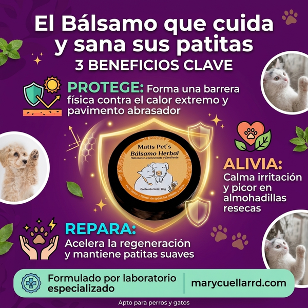 Bálsamo curativo para perros ó gatos