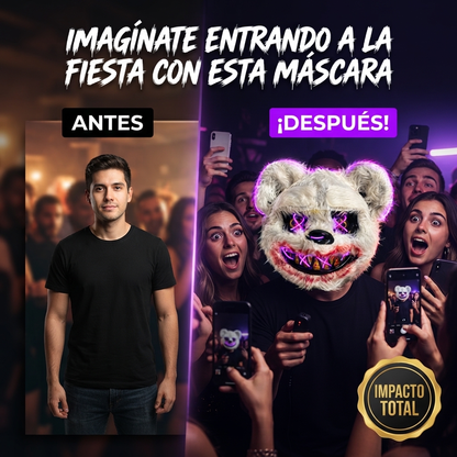 Máscara Oso Blanco Purga 👻 Halloween