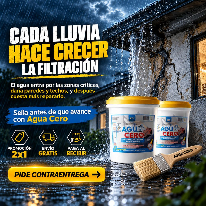 ¿Humedad, goteras o filtraciones? Sella en minutos sin romper paredes