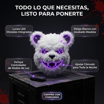 Máscara Oso Blanco Purga 👻 Halloween